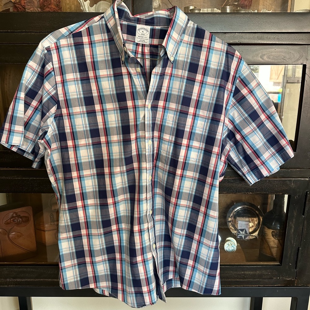 Brooks Brothers Multicolor Plaid Button Down Shirt